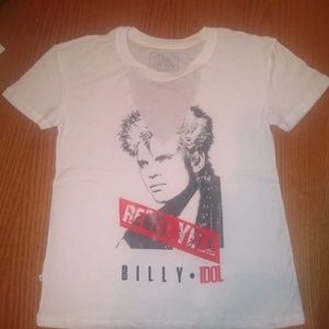 Billy Idol women's V- Chocker T-shirt. New. Small.